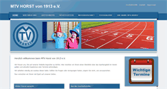 Desktop Screenshot of mtv-horst.de