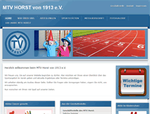 Tablet Screenshot of mtv-horst.de